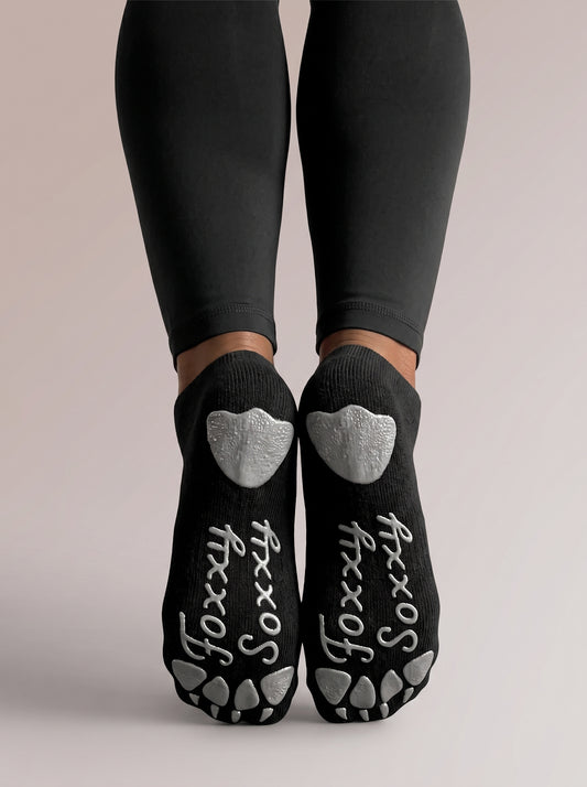 Foxy Soxy Black Crew Socks