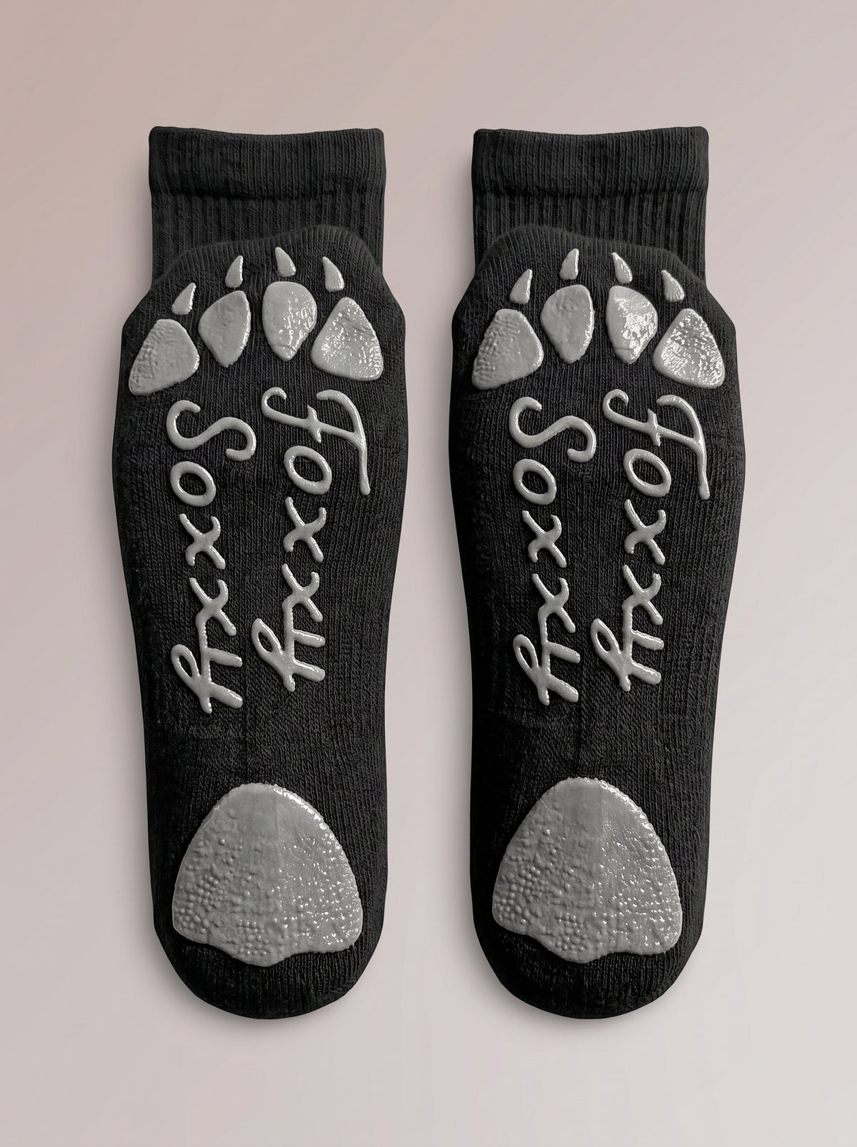 Foxy Soxy Black Crew Socks